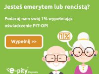 PIT-OP Oświadczenie o przekazaniu 1% podatku Organizacji Pożytku Publicznego (PIT-40A)