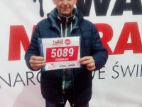 Tomasz Tomaszewski na starcie "Orlen Warsaw Marathon"